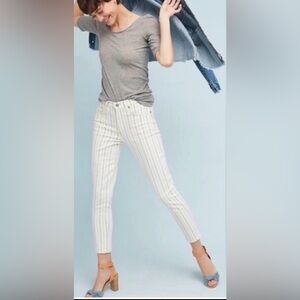 Citizens of Humanity Rocket Crop High Rise Skinny Pinstripe Jeans | Size 26